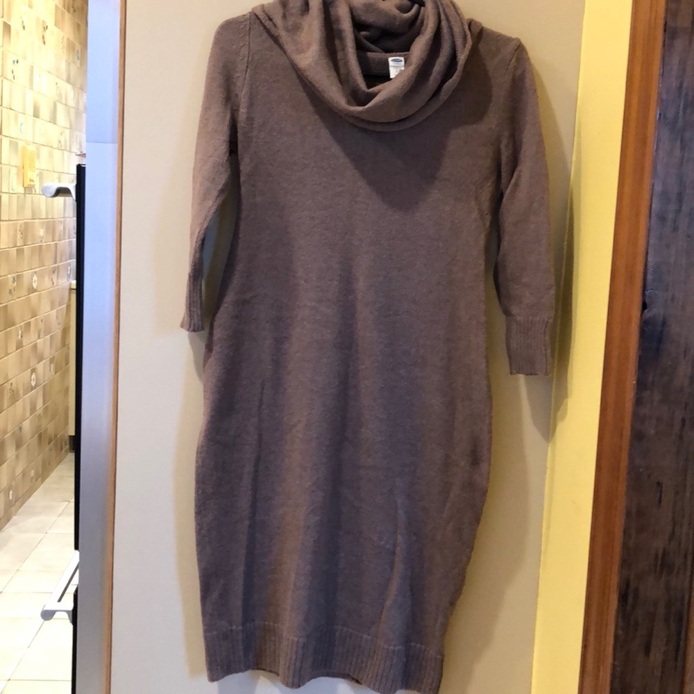 OLD NAVY LIGHT BROWN MATERNITY DRESS